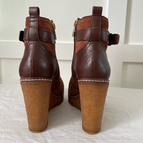 💥 Tory Burch Remy Wedge Platform Bootie size 6.5 - Picture 5 of 8